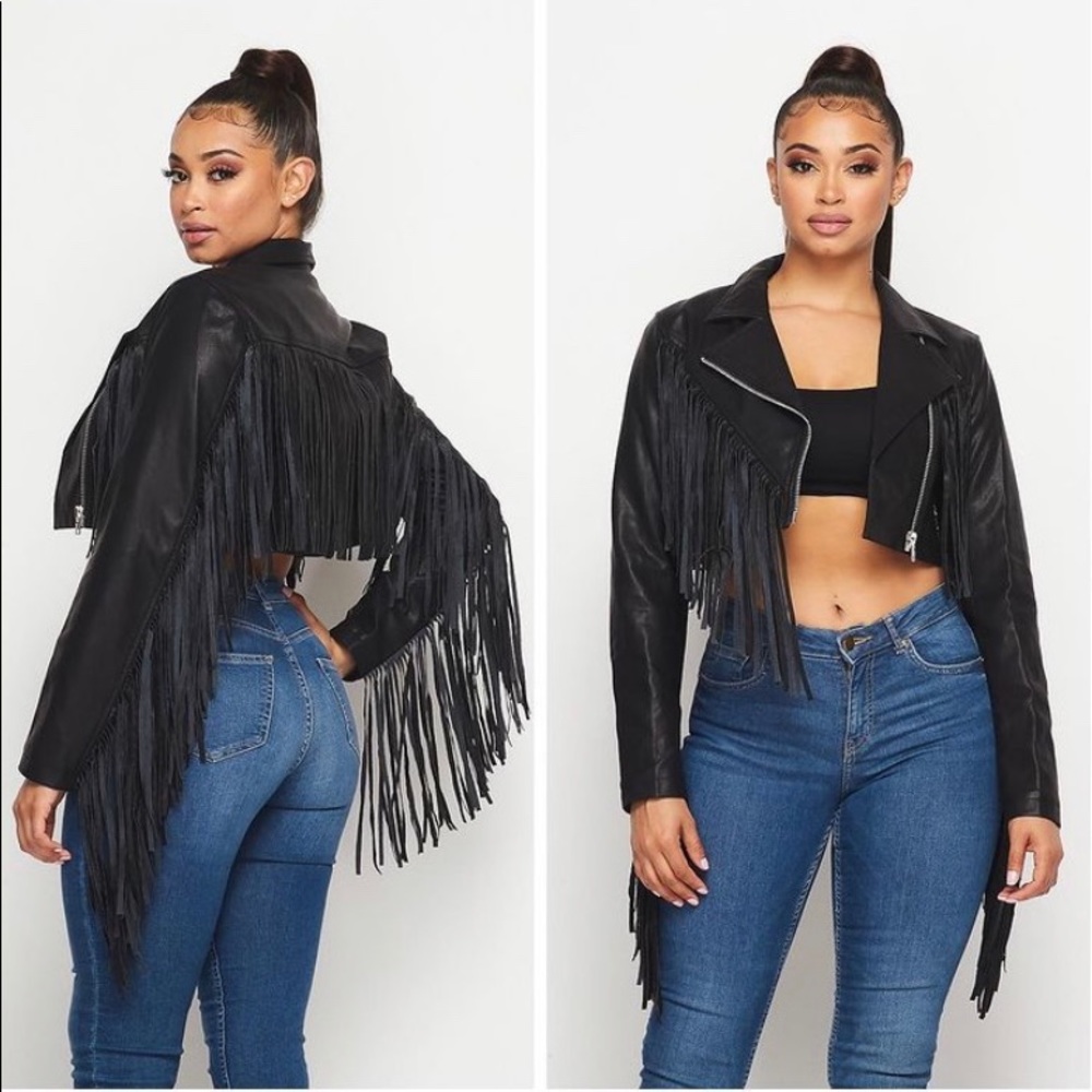Fringe Leather Jacket